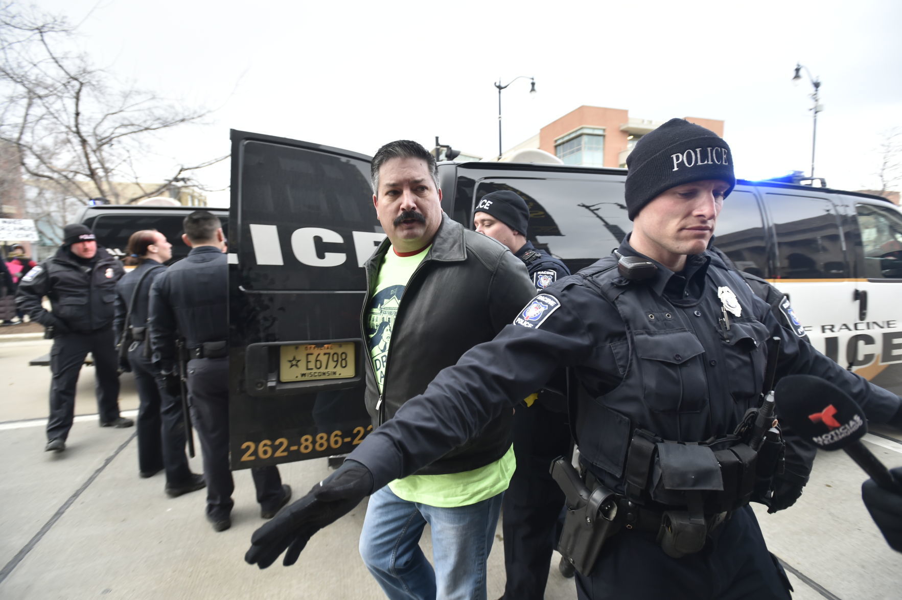 Bryce arrested at DACA rally